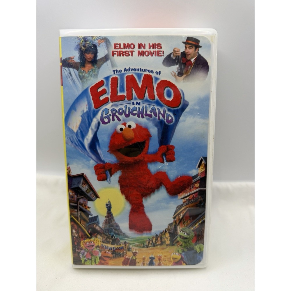 The Adventures Of Elmo In Grouchland (VHS, 1999) Hard Plastic Clamshell